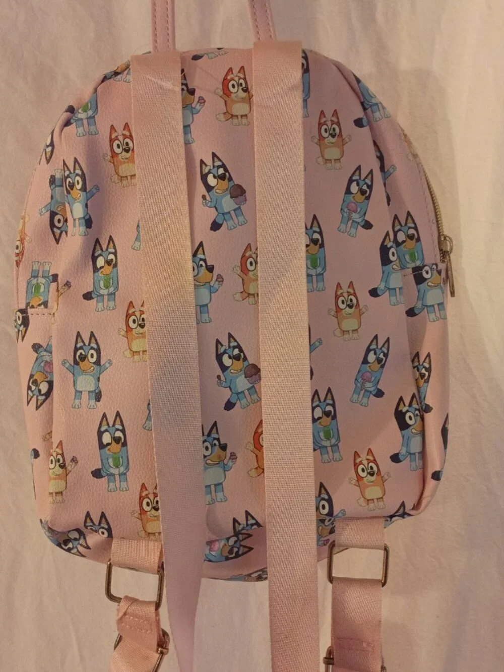 Pink Leather Bluey Mini Backpack NWOT!